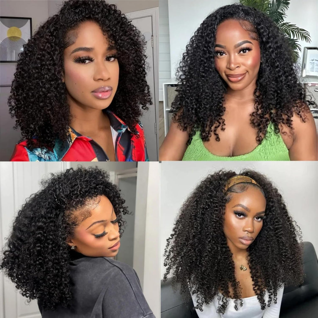Mimi Curly Half Wig Human Hair
