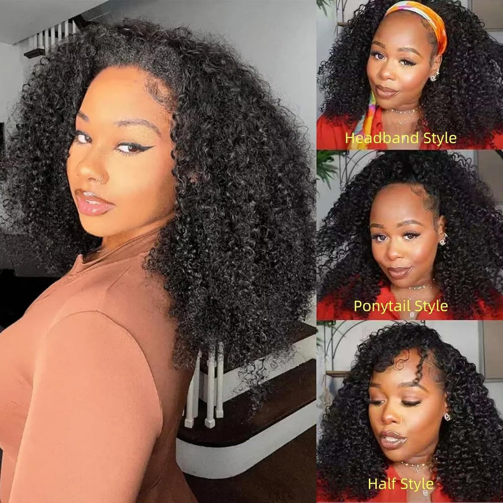 Mimi Curly Half Wig Human Hair